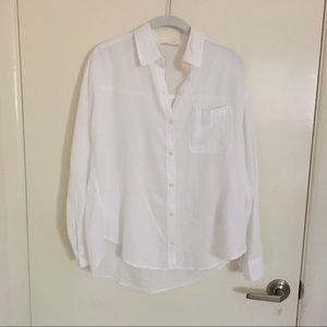 hollister drop-shoulder boyfriend shirt